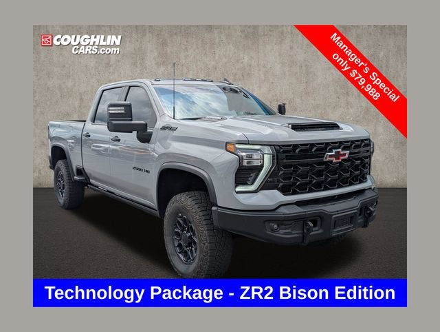 2024 Chevrolet Silverado 2500 HD ZR2 in Slate Gray Metallic — front three-quarter view