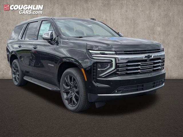 2026 Chevrolet Tahoe Premier in Black — front three-quarter view