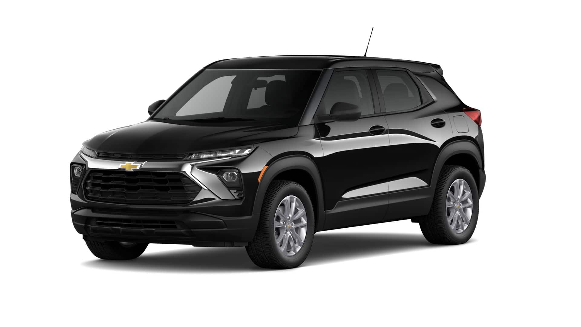 2026 Chevrolet Trailblazer LS in Mosaic Black Metallic — front three-quarter view