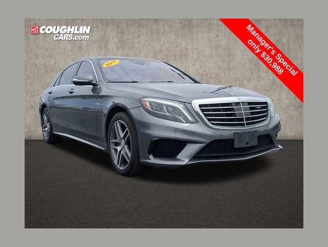 2017 Mercedes-Benz S-Class AMG S 63 in Gray — front three-quarter view